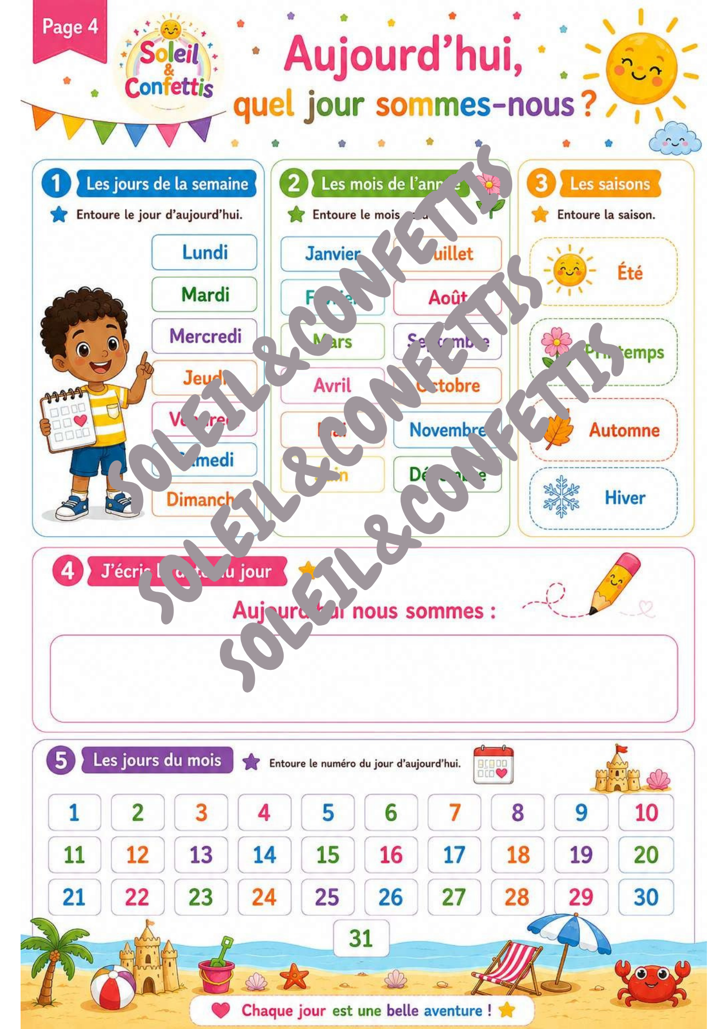 Mon Grand Cahier Maternelle – Rituels & Apprentissages (3 à 6 ans)