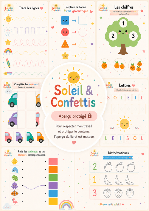 Mon premier livret d'éveil – 18 mois à 3 ans