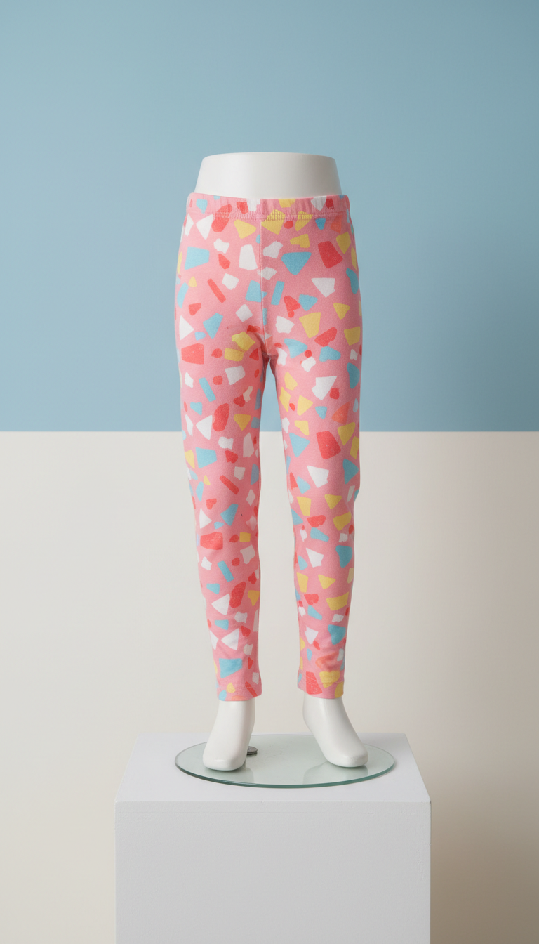 Pantalon fuselé motif graphique