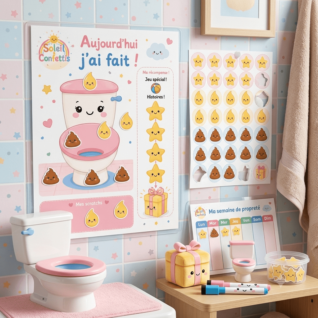 Mon kit apprentissage de la propreté - 18 mois à 4 ans - Soleil&Confettis