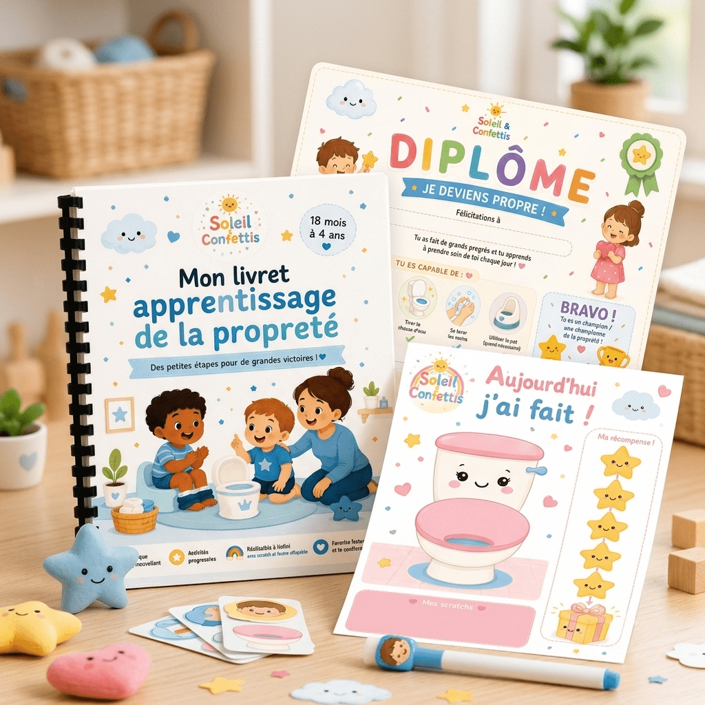 Mon kit apprentissage de la propreté - 18 mois à 4 ans - Soleil&Confettis