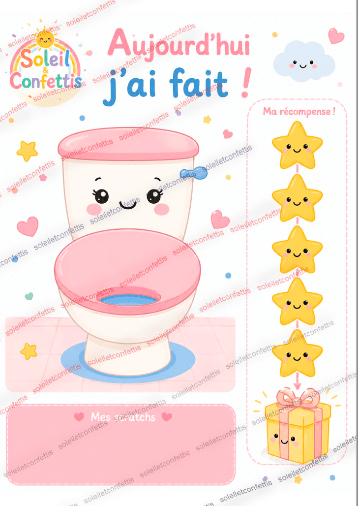 Mon kit apprentissage de la propreté - 18 mois à 4 ans - Soleil&Confettis