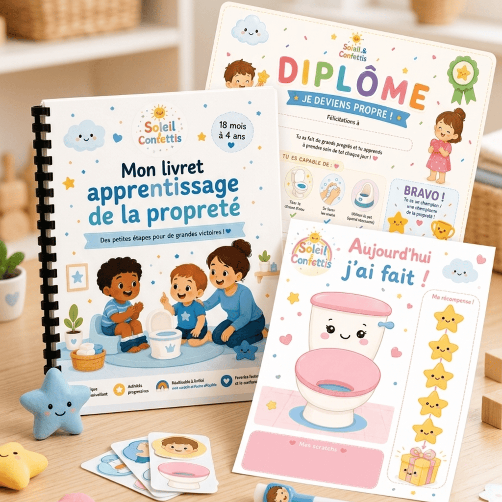 Mon kit apprentissage de la propreté - 18 mois à 4 ans - Soleil&Confettis