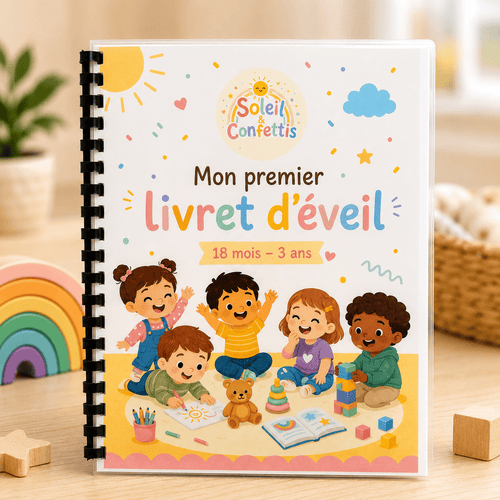 Mon premier livret d'éveil - 18 mois à 3 ans - Soleil&Confettis